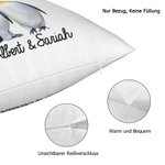 Personalisierter Kissenbezug „WHEN PENGUINS FIND THEIR MATE, THEY STAY TOGETHER FOREVER“ Weihnachten Jahrestag Valentinstag Geschenk für Paare