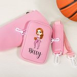 Bolsa porta botella de agua personalizada de dibujos animados para chica con bolsa para el nombre y correa ajustable Accesorios para 40oz Stanley Regalo de cumpleaños para mujer