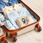 Trousse de maquillage personnalisée en forme d'arbre de Noël avec nom Cadeau d'anniversaire de Noël pour les filles et les femmes