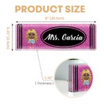 Henkilökohtainen Glitter Crayon Design Akryyli Desk nimikilpi Opettaja arvostus takaisin kouluun lahja opettajalle