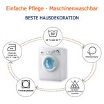 Personalisierter Kissenbezug mit Familien-Collage aus 20 Fotos und Namen Haus Deko Geburtstag Jahrestag Weihnachten Geschenk für Familie