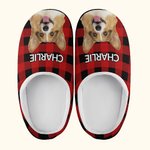 Pantofole di peluche in cotone 100% con nome, regalo di Natale per gatti, cani e padroni di animali domestici.