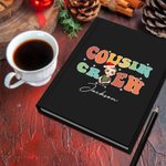Personalizzato Cousin Crew Personaggio dei cartoni animati A5 Taccuino foderato e set di matite con nome Natale Scuola Ufficio Forniture regalo per ba
