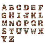 Personalizada de Navidad de punto suéter de animales bolsa de cordón con el nombre y la inicial de regalo de Navidad para los niños de la familia