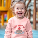 Henkilökohtainen Cartoon Moo Deng Kid Aikuisten huppari nimi söpö hauska Hippo asu syntymäpäivälahja perheelle