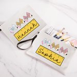 Sac de maquillage personnalisé avec bracelet Cadeau d'appréciation de la journée de l'enseignant