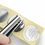 Personalized Snake and Flower Book Embosser Library Stamp with Text Hand Held Set Birthday Gift for Bookworm Book Club