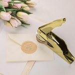 Personalized Star Sign Birth Flower Embosser Stamp Hand Held Embosser Set with Text and Name Birthday Gift for Book Lovers