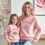 Henkilökohtainen Cartoon Moo Deng Kid Aikuisten huppari nimi söpö hauska Hippo asu syntymäpäivälahja perheelle