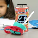 Bottiglia d'acqua personalizzata con nome da 12 oz con manico Regalo di compleanno per ragazzi e ragazze