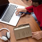 Personalised Be Proud Of The Work You Do Leather A5 Lined Journal Notebook Pen Set with Name Birthday Appreciation Gift for Family Friend Mentor