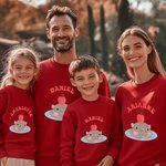 Henkilökohtainen Cartoon Moo Deng Kid Aikuisten huppari nimi söpö hauska Hippo asu syntymäpäivälahja perheelle