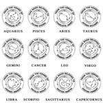 Personalized Zodiac Embosser Stamp Hand Held Embosser Set with Text and Name Birthday Gift for Book Lovers