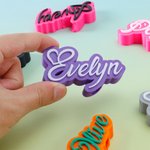 Personalisierte 3D gedruckt bunte Liebe Herz Name Stroh Topper Zubehör für Stanley Tumbler Geburtstag Geschenk für Frauen Mädchen