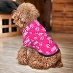 Personalizada Cute Paw Print Soft Warm Puppy Dog Cat Hoodie Clothes with Name Birthday Party Gift for Pet Lover Owner