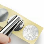 Personalized Zodiac Embosser Stamp Hand Held Embosser Set with Text and Name Birthday Gift for Book Lovers