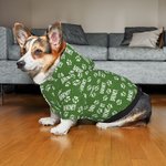 Personalizada Cute Paw Print Soft Warm Puppy Dog Cat Hoodie Clothes with Name Birthday Party Gift for Pet Lover Owner