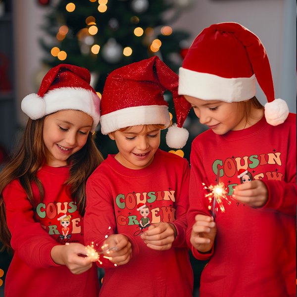 Spersonalizowana bluza z kapturem Cousin Crew Soft Baby Bodysuit T-shirt Bluza z kapturem z imieniem Christmas Party Ulubiony prezent dla rodziny