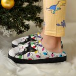 Personalisierte Licht String Hund Katze Foto Baumwolle Plüsch Hausschuhe mit Namen Geburtstag Geschenk für Tierliebhaber