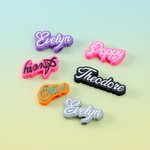 Personalisierte 3D gedruckt bunte Liebe Herz Name Stroh Topper Zubehör für Stanley Tumbler Geburtstag Geschenk für Frauen Mädchen