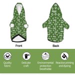 Personalizada Cute Paw Print Soft Warm Puppy Dog Cat Hoodie Clothes with Name Birthday Party Gift for Pet Lover Owner