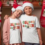 Gepersonaliseerde neef Crew Zacht Baby Bodysuit T-shirt Sweatshirt Hoodie met naam Kerst Party Favor Gift voor familie