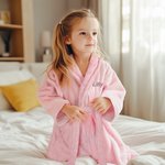 Henkilökohtainen Flush Baby kylpytakki pukeutuminen kaapu kirjailtu nimi pehmeä Super imukykyinen päivittäinen käyttö syntymäpäivä vauva suihku lahja vauva taapero