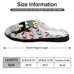 Personalisierte Licht String Hund Katze Foto Baumwolle Plüsch Hausschuhe mit Namen Geburtstag Geschenk für Tierliebhaber