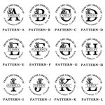 Timbro a secco iniziale personalizzato per libri Set di timbri a mano con testo e nome Regalo di compleanno per amanti dei libri