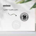 Personalisierter  Katze und Mädchen Buchpräger Prägestempel mit Namen Text Geburtstag Geschenk für Lehrerinnen Buchliebhaber