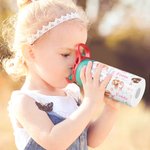 Bouteille d'Eau 350 ml Personnalisée avec Initiale et Nom Gourde pour Enfants Cadeau d'Anniversaire Noël pour Filles Amoureux des Sirènes