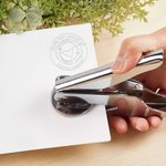 Personalized Zodiac Embosser Stamp Hand Held Embosser Set with Text and Name Birthday Gift for Book Lovers