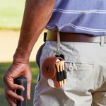 Poche de Golf en Cuir PU Multicolore Personnalisée avec Design Initiales Nom Porte-Tees Portable Accessoire de Sport Cadeau pour Amateur de Golf