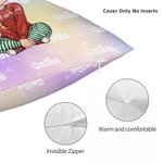 Gepersonaliseerde kleurrijke gradiënt cartoon karakter woord wolk kussenhoes met namen Home Decor Kerst verjaardagscadeau voor familie kinderen