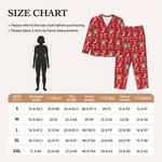 Ensemble de pyjama à manches longues avec nom et initiales Cadeau de Noël pour femmes