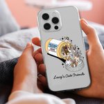 Gepersonaliseerde Leuke Hond Kat Medicijnfles Telefoonhoesje voor iPhone met Naam Betekenisvol Verjaardagscadeau voor Huisdierliefhebber