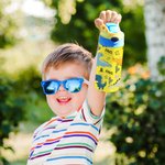 Personalized Multi-Colour Cartoon Dinosaur 12oz Water Bottle with Name and Handle School Season Birthday Gift for Boys