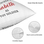 Personalised Cute Nutcracker Soft Throw Pillow Cover with Year and Name Home Decor Christmas Gift for Family