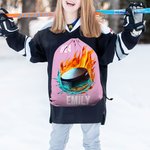 Personalised Fire Flame Baseball Basketball Softball Sports Ball Drawstring Backpack Bag with Name and Number Team Birthday Gift for Sports Lovers