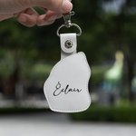 Gepersonaliseerde lederen paard borduurwerk kwastjes kapsel sleutelhanger met naam verjaardag vakantie cadeau voor paardenliefhebbers