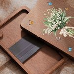 Bouquet di fiori di famiglia personalizzato in legno con aghi magnetici e nome Regalo di compleanno per la festa della mamma, nonna e amante del cucit