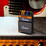 Personalizzato stampato in 3D in stile Marshall Amplifier Design Guitar Picks Plectrums Holder Display con nome Regalo di compleanno per chitarristi a