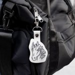 Gepersonaliseerde lederen paard borduurwerk kwastjes kapsel sleutelhanger met naam verjaardag vakantie cadeau voor paardenliefhebbers