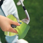 Personalisiertes Super Saugfähiges Cartoon Charakter Waffel-Golf-Handtuch mit Karabiner Golf Zubehör Geburtstag Geschenk für Golfspieler Golfliebhaber