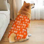 Personalized Multicolor Cute Paw 100% Cotton Dog Clothing with Name Birthday Commemorative Day Gift for Pet Lovers Owner