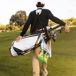 Personalisiertes Super Saugfähiges Cartoon Charakter Waffel-Golf-Handtuch mit Karabiner Golf Zubehör Geburtstag Geschenk für Golfspieler Golfliebhaber