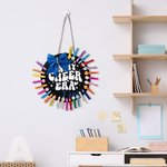 Personnalisé In My Cheer Era Glitter Bow Basswood Pin Holder Wall Hanging with Name Team Accessory Gift for Cheerleader Coach