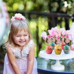 Personalized Portrait Photo Cake Topper Set of 15 Birthday Party Favors Gift for Friends Family