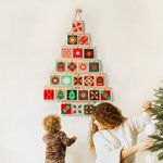 Personalized Pull-out 24 Photos Christmas Tree Shape Advent  Calendar with LED Light Home Decor Christmas Album Birthday Gift for Friend Family