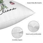 Personalized Butterfly Birth Bouquet Throw Pillow Cover with 1-8 Names Multicolour Home Decor Birthday Family Gift for Women